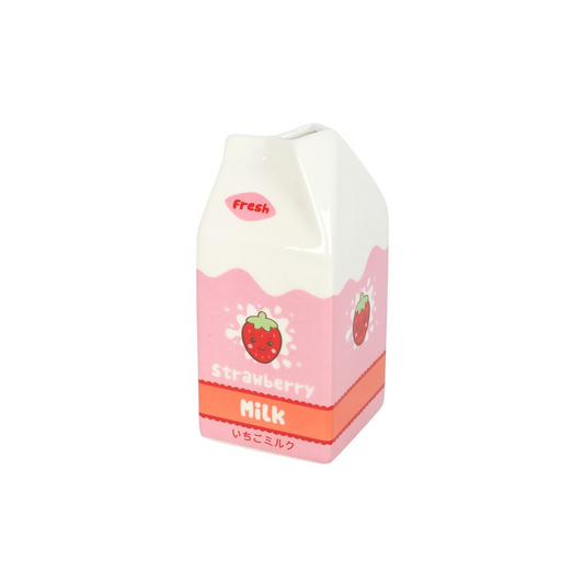 Strawberry Milk Carton Flower Vase