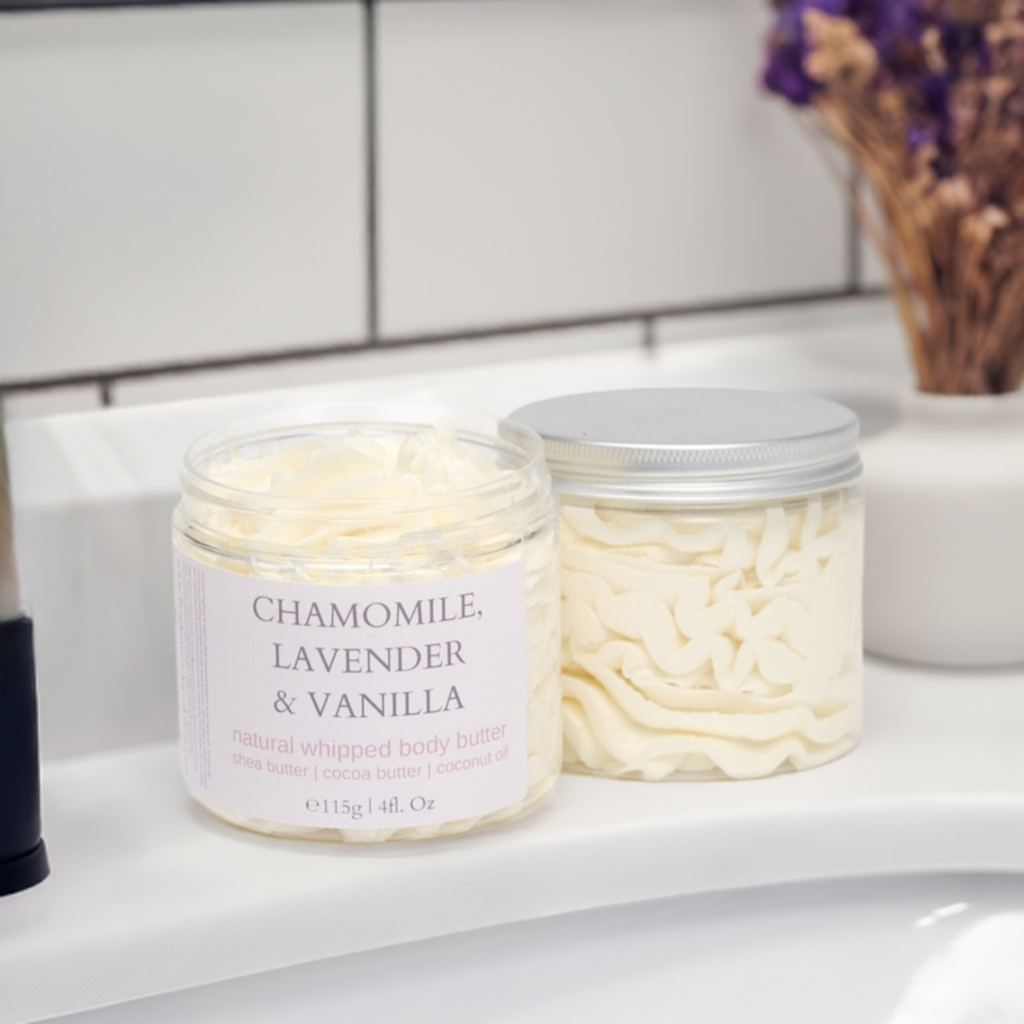 Chamomile, Lavender & Vanilla Natural Whipped Body Butter