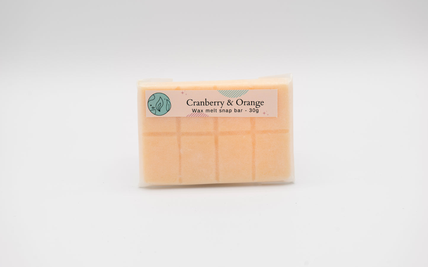 cranberry & orange 30g or 90g strongly scented wax melt snap bars. Eco friendly waxed paper packaging. Brighton Rock Workshop wax melts made in Spain and the United Kingdom, available in two sizes. Suitable for tea light or electric burners
