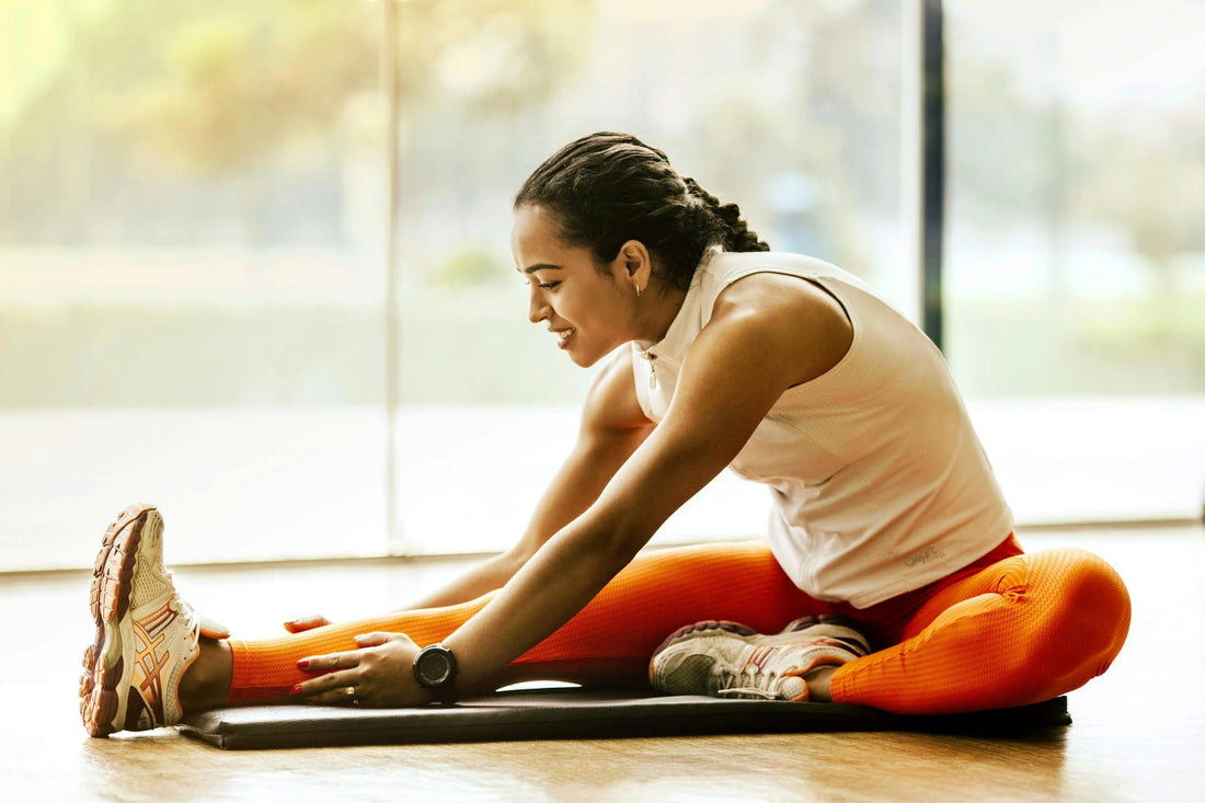 brighton rock workshop blog self care and wellness image - woman doing daily stretches