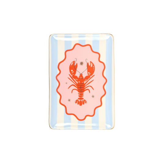 Striped Lobster Trinket Dish
