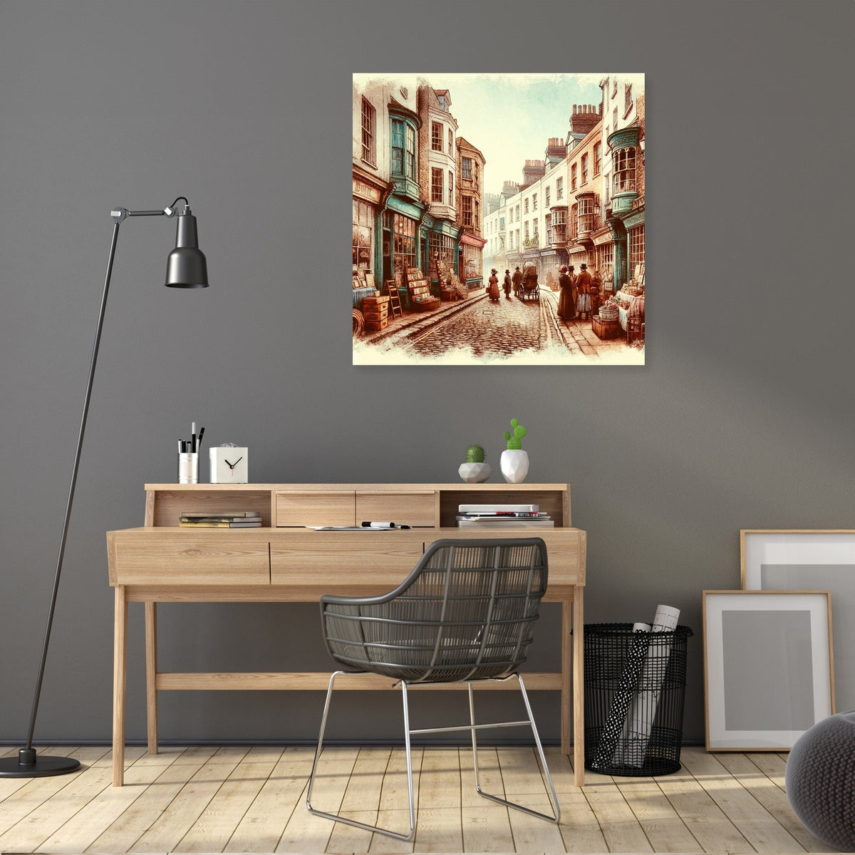 Vintage Lanes of Brighton Canvas