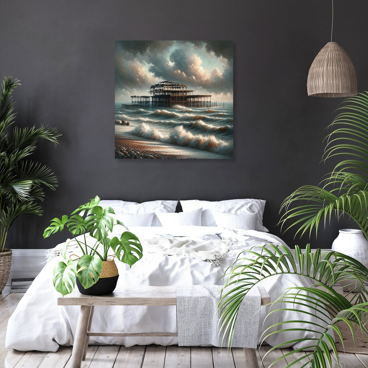 Brighton West Pier Ruins Canvas