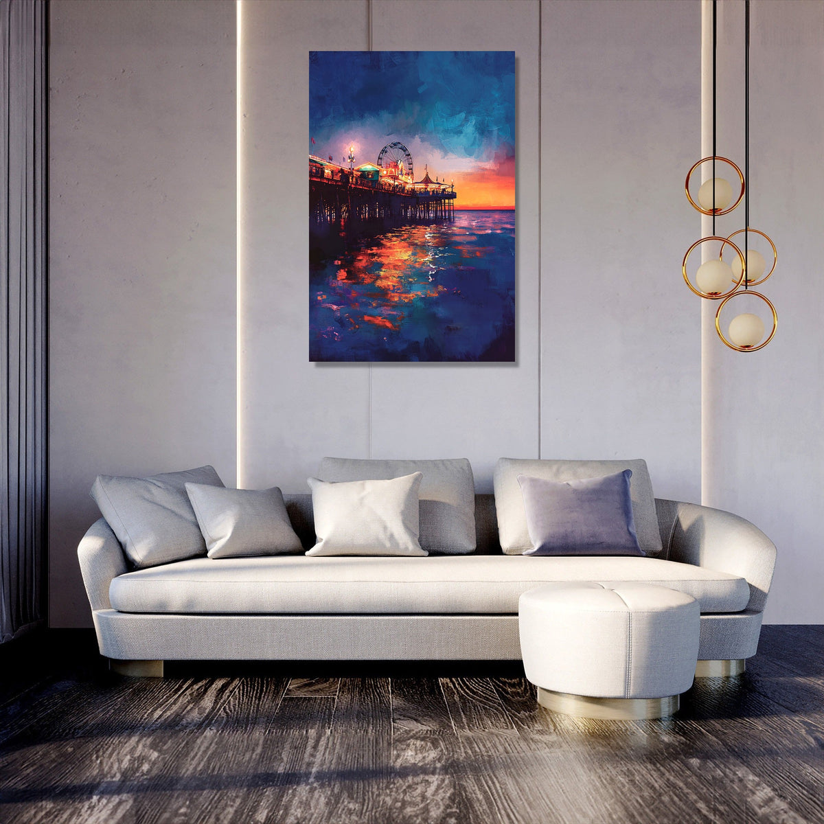 Brighton Pier Twilight Canvas