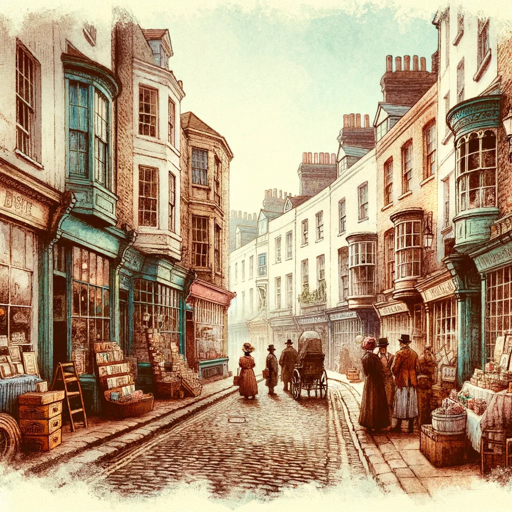 Vintage Lanes of Brighton Canvas