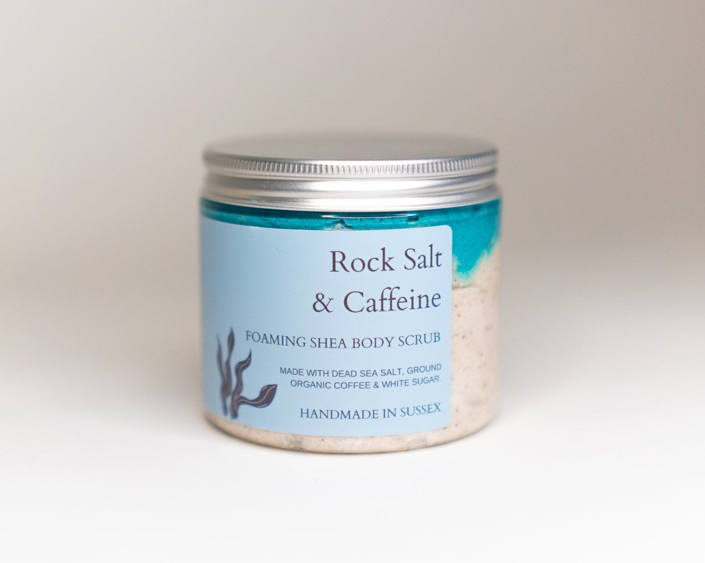 whipped soap body scrub sugar dead sea salt natural ingredients vegan cruelty free long lasting scent handmade in brighton uk rock salt & driftwood